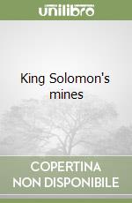 King Solomon's mines libro