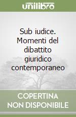 Sub iudice. Momenti del dibattito giuridico contemporaneo libro