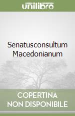 Senatusconsultum Macedonianum libro