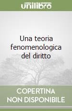 Una teoria fenomenologica del diritto libro