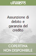 Assunzione di debito e garanzia del credito libro