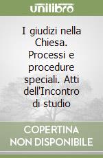 I giudizi nella Chiesa. Processi e procedure speciali. Atti dell'Incontro di studio libro