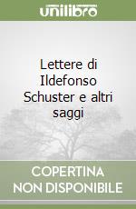 Lettere di Ildefonso Schuster e altri saggi