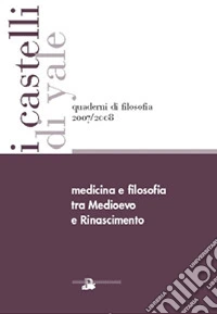 Medicina e filosofia tra Medioevo e Rinascimento