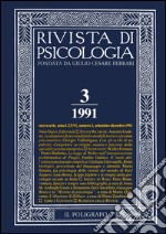 Rivista di psicologia (1991). Vol. 3: Settembre-dicembre libro