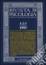 Rivista di psicologia (1993) vol. 1-3. Gennaio-dicembre libro