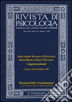 Rivista di psicologia (1995). Vol. 1 libro