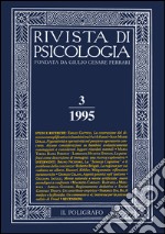 Rivista di psicologia (1995). Vol. 3 libro