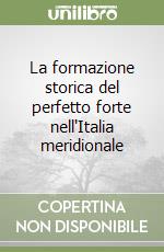 La formazione storica del perfetto forte nell'Italia meridionale libro