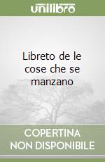 Libreto de le cose che se manzano libro