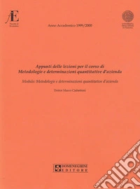 Metodologia e determinazioni quantitative d'azienda libro