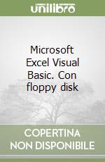 Microsoft Excel Visual Basic. Con floppy disk libro