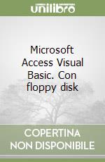 Microsoft Access Visual Basic. Con floppy disk libro