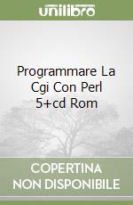 Programmare La Cgi Con Perl 5+cd Rom