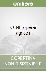 CCNL operai agricoli libro