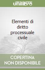 Elementi di diritto processuale civile libro