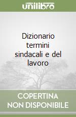 Dizionario termini sindacali e del lavoro libro