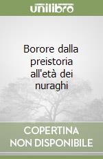 Borore dalla preistoria all'età dei nuraghi libro