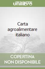 Carta agroalimentare italiano libro