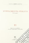 Supplementa italica. Vol. 21: Indici dei volumi 15-20 libro