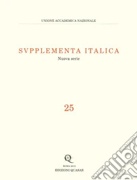 Supplementa italica. Vol. 25