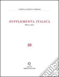 Supplementa italica. Vol. 26