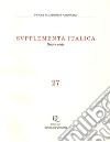Supplementa italica. Vol. 27 libro