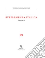 Supplementa italica. Nuova serie. Nuova ediz.. Vol. 29 libro