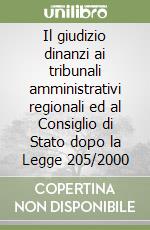 Il giudizio dinanzi ai tribunali amministrativi regionali ed al Consiglio di Stato dopo la Legge 205/2000