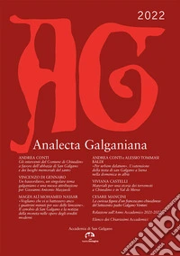 Analecta Galganiana (2022)
