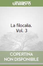 La filocalia. Vol. 3 libro