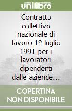 Contratto collettivo nazionale di lavoro 1º luglio 1991 per i lavoratori dipendenti dalle aziende che producono giocattoli, giochi, hobby e modellismo libro