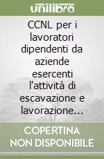 CCNL per i lavoratori dipendenti da aziende esercenti l'attività di escavazione e lavorazione dei materiali lapidei. Accordo 24 ottobre 1994 libro