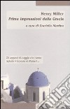 Prime impressioni della Grecia libro