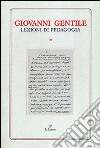 Lezioni di pedagogia libro