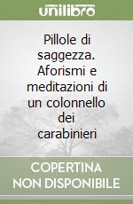 Pillole di saggezza. Aforismi e meditazioni di un colonnello dei carabinieri libro