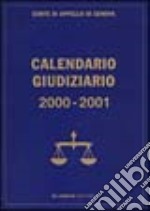 Calendario giudiziario 2000-2001 libro