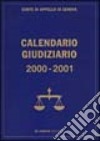 Calendario giudiziario 2000-2001 libro