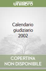 Calendario giudiziario 2002