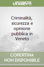 Criminalità, sicurezza e opinione pubblica in Veneto