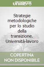 Strategie metodologiche per lo studio della transizione. Università-lavoro libro