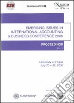 Emerging issues in international accounting & business conference 2006 libro