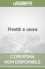 Prestiti e usura libro