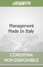 Management Made In Italy libro