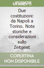 Due costituzioni: da Napoli a Torino. Note storiche e considerazioni sullo Zeitgeist libro