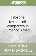 Filosofia civile e diritto comparato in Emerico Amari libro