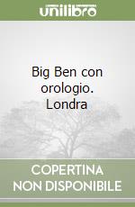Big Ben con orologio. Londra libro
