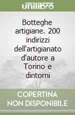Botteghe artigiane. 200 indirizzi dell'artigianato d'autore a Torino e dintorni libro