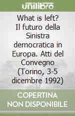 What is left? Il futuro della Sinistra democratica in Europa. Atti del Convegno (Torino, 3-5 dicembre 1992) libro