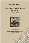 Note su Carlo Cafiero e altri scritti libro